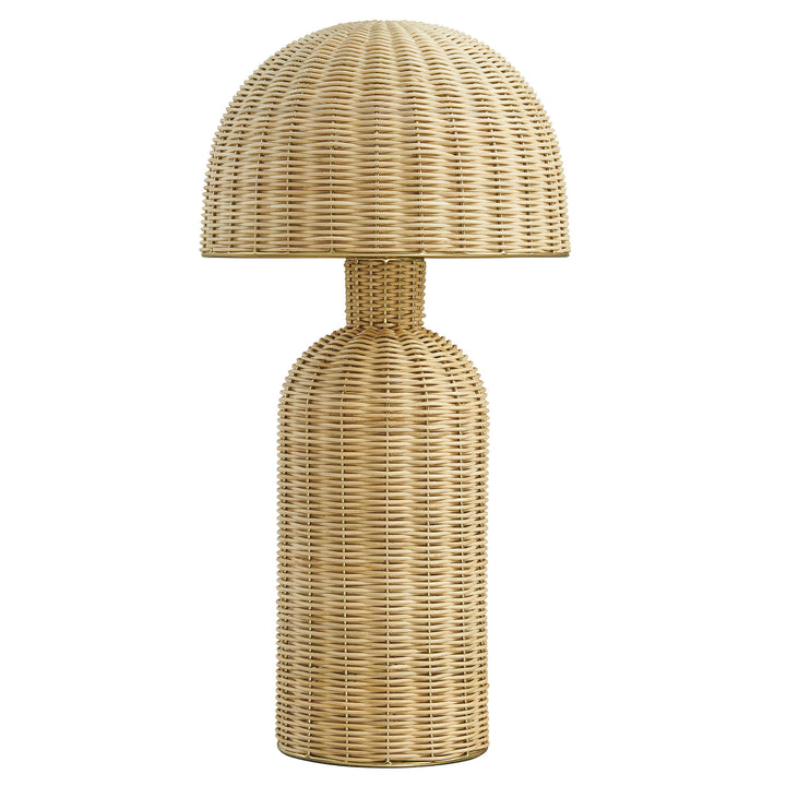 Eco-Chic Wicker Lamp
