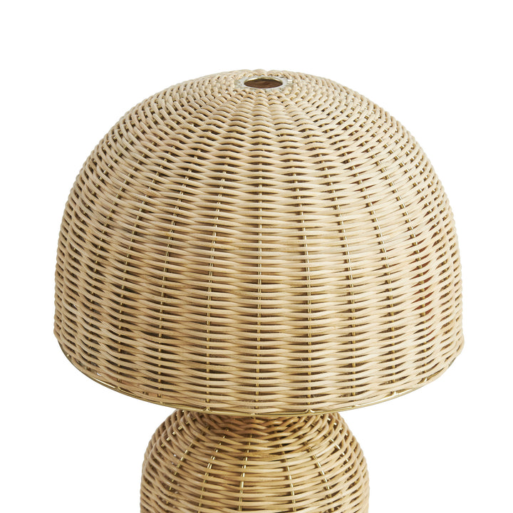 Eco-Chic Wicker Lamp