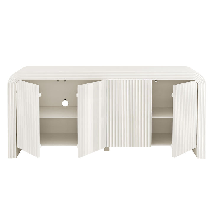 Majestic 70" Fluted Storage Cabinet