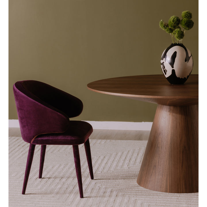 Elegant Velvet Dining Chair with Metal Frame