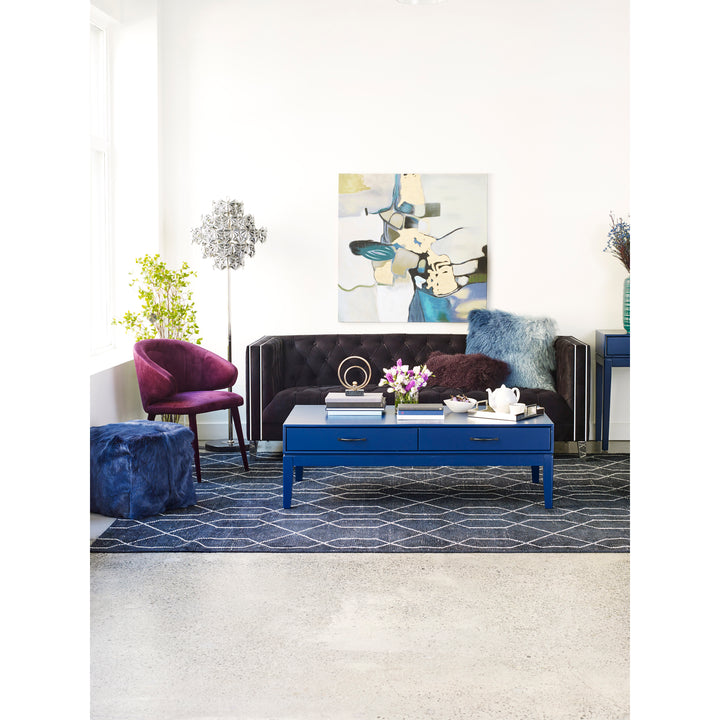 Elegant Velvet Dining Chair with Metal Frame