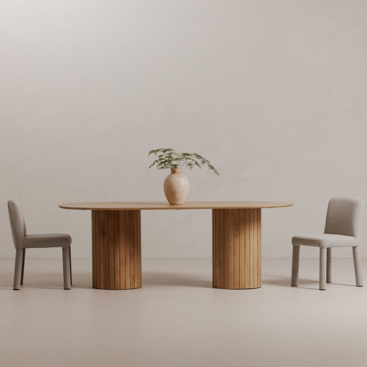 Timeless Upholstered Dining Duo - Twin Comfort Seats