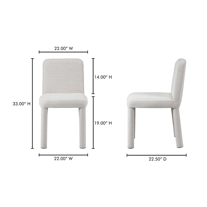 Timeless Upholstered Dining Duo - Twin Comfort Seats
