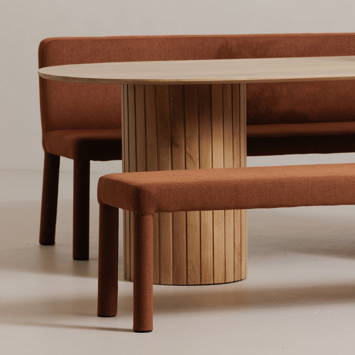 Elegant Upholstered Bistro Bench