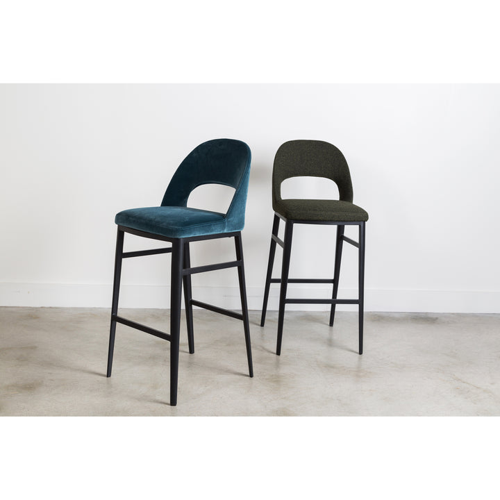 Elegant Kitchen Swivel Stool with Footrest