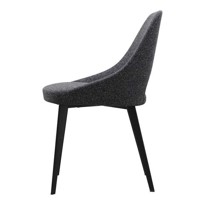 Modern Curve Dining Chair: Molded Foam Comfort