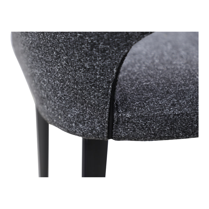 Modern Curve Dining Chair: Molded Foam Comfort