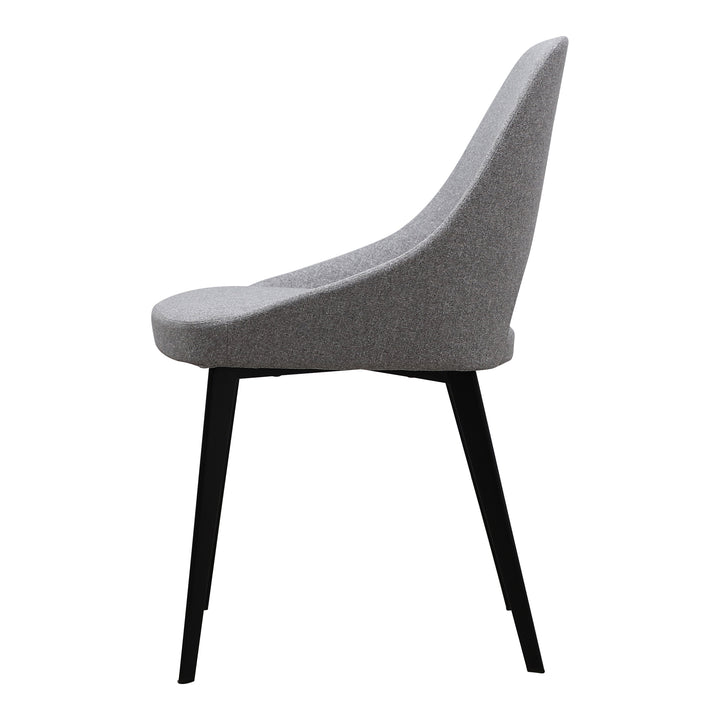 Modern Curve Dining Chair: Molded Foam Comfort
