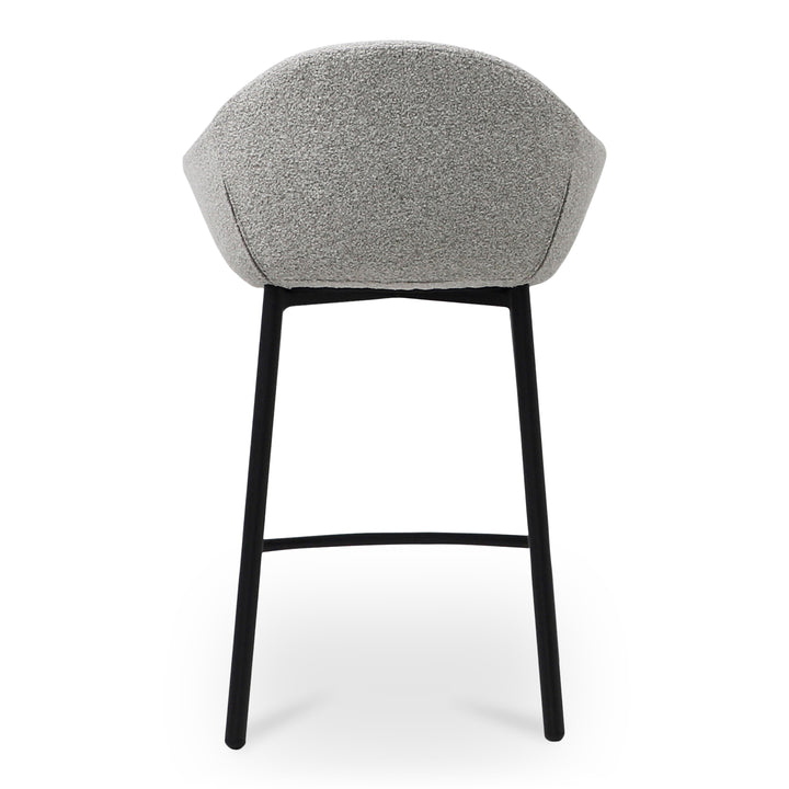 Comfortable Heather Beige Round Counter Stool