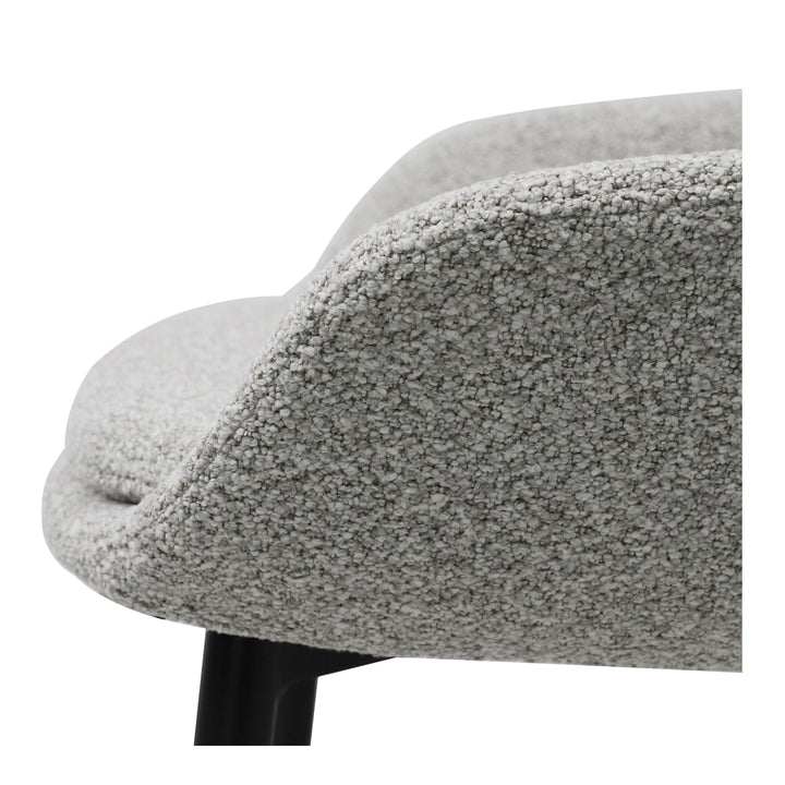 Comfortable Heather Beige Round Counter Stool