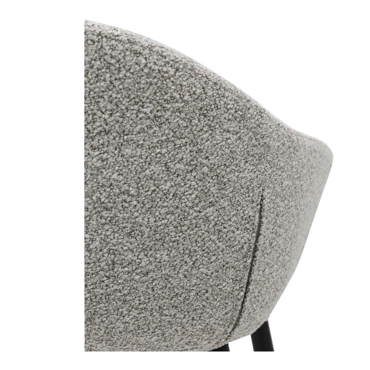 Comfortable Heather Beige Round Counter Stool