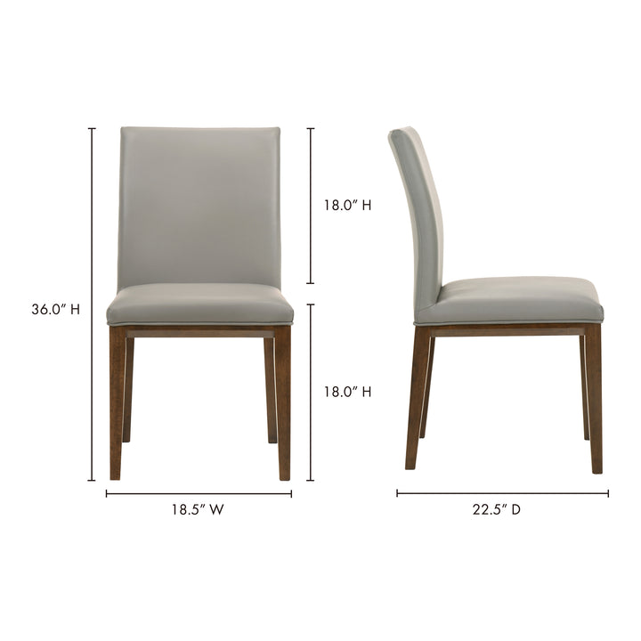 Modern Scandinavian Wipe-Clean Dining Chair Duo