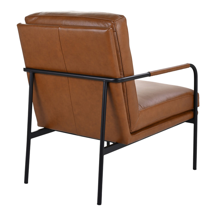 Vintage-Inspired Leather Armchair with Modern Twist