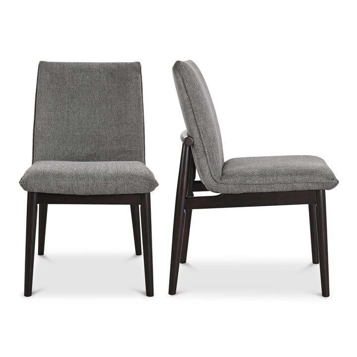 Retro Elegance Dining Duo: Curved Back Rubberwood Chairs