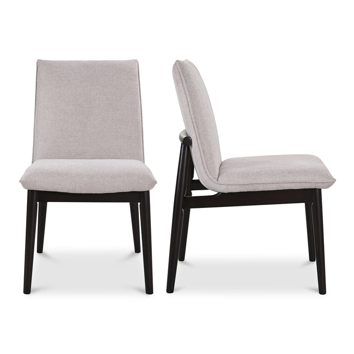 Retro Elegance Dining Duo: Curved Back Rubberwood Chairs