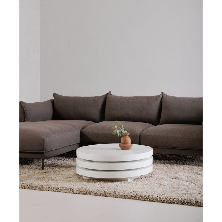 Revolve Modern Swiveling Dual-Layer Coffee Table