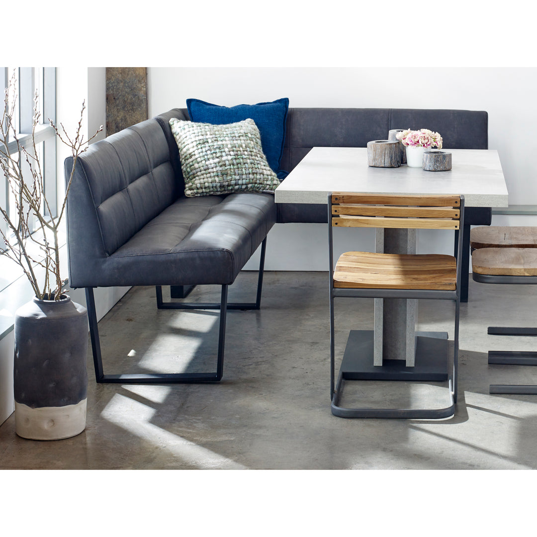 Modern Chic Corner Dining Bench
