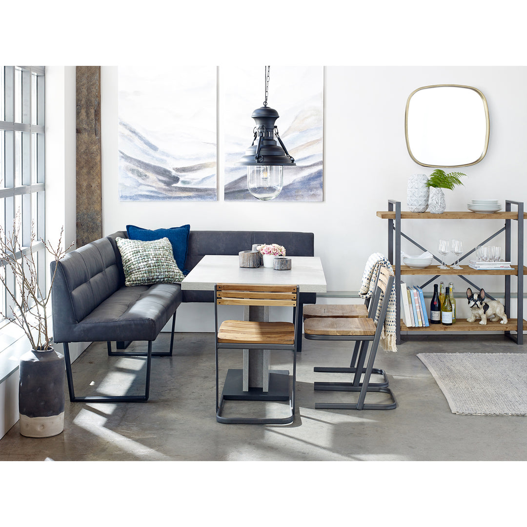 Modern Chic Corner Dining Bench