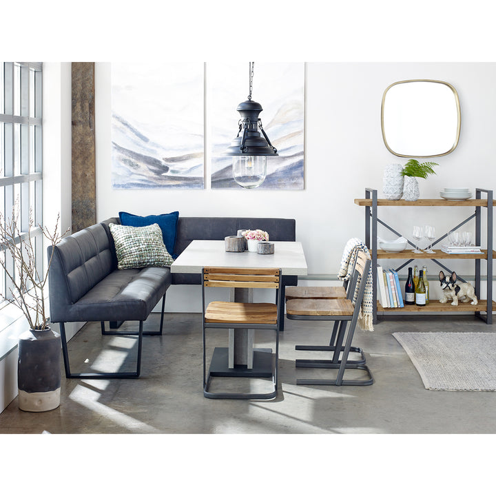 Modern Chic Corner Dining Bench