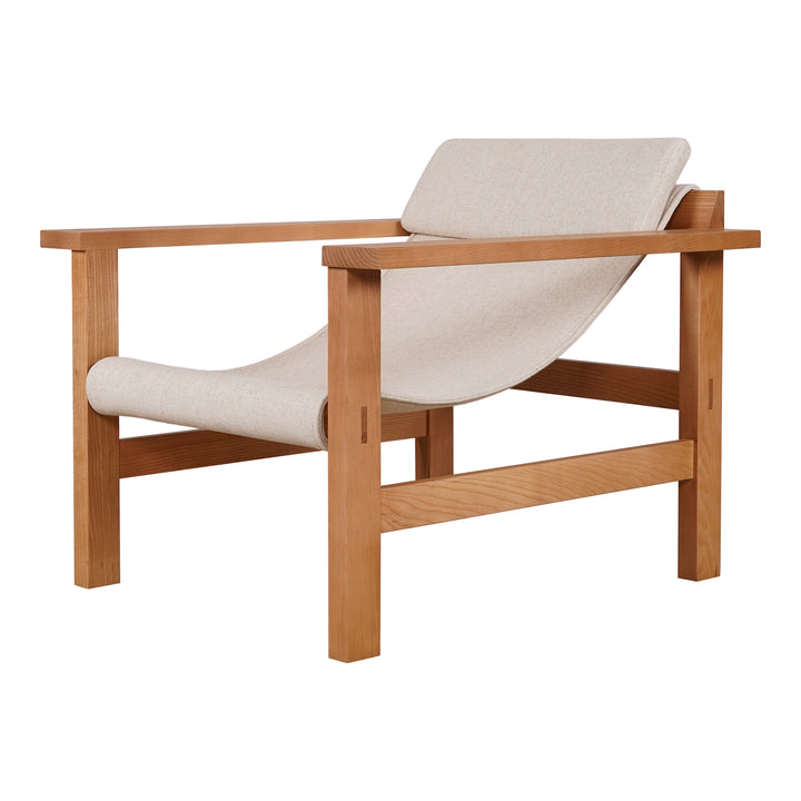Retro-Chic Relaxer: Blocky Lounge Chair