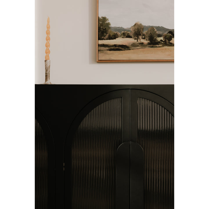 Parisian-Inspired Archway Hidden Storage Sideboard