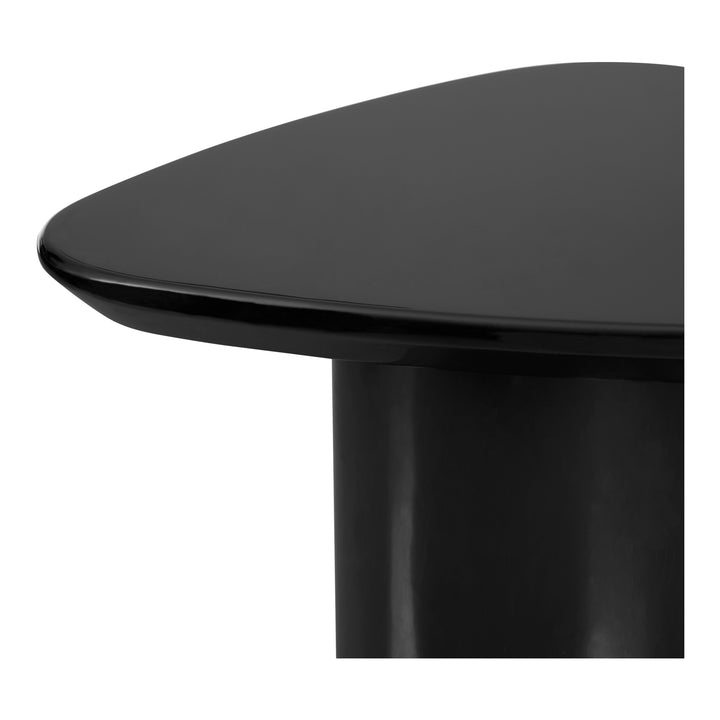 Sculptural Elegance Oval Pedestal Table