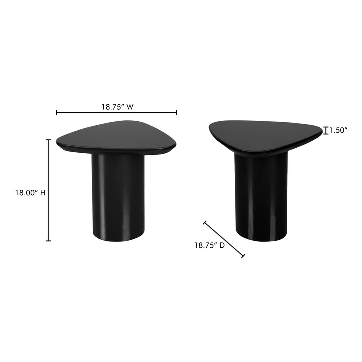 Sculptural Elegance Oval Pedestal Table