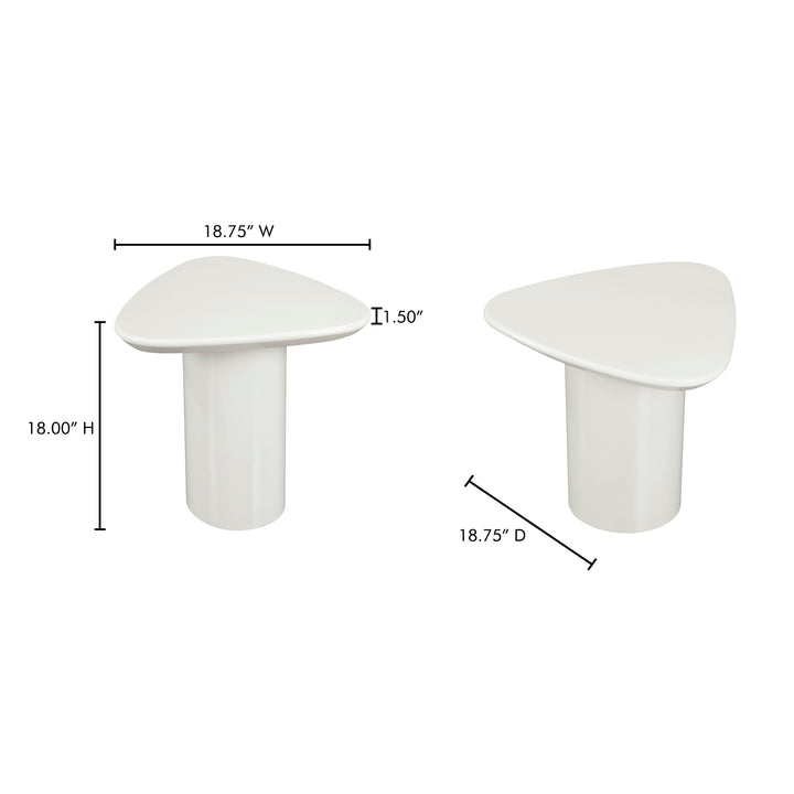 Sculptural Elegance Oval Pedestal Table