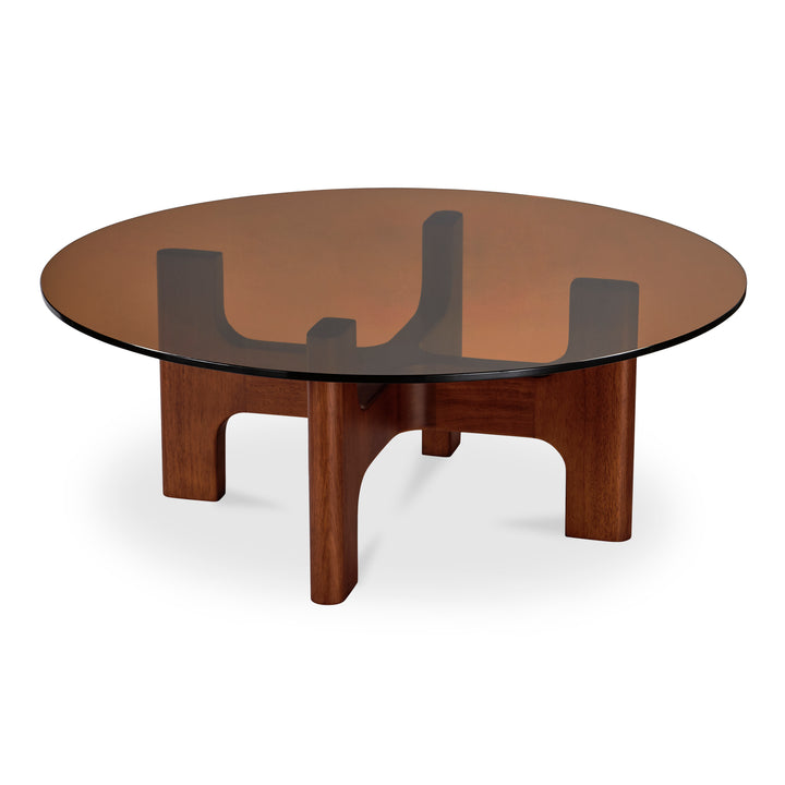 Amber Glow Midcentury Modern Coffee Table