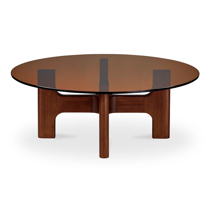 Amber Glow Midcentury Modern Coffee Table