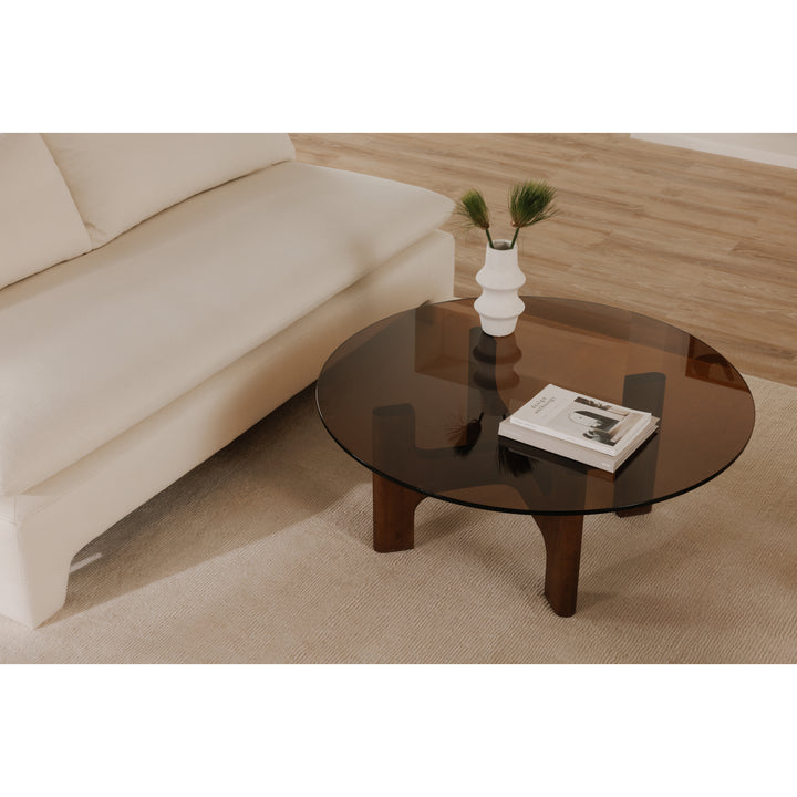 Amber Glow Midcentury Modern Coffee Table