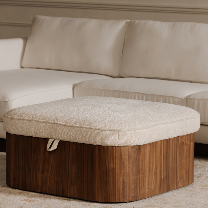 Luxe Lift Hydraulic Storage Ottoman