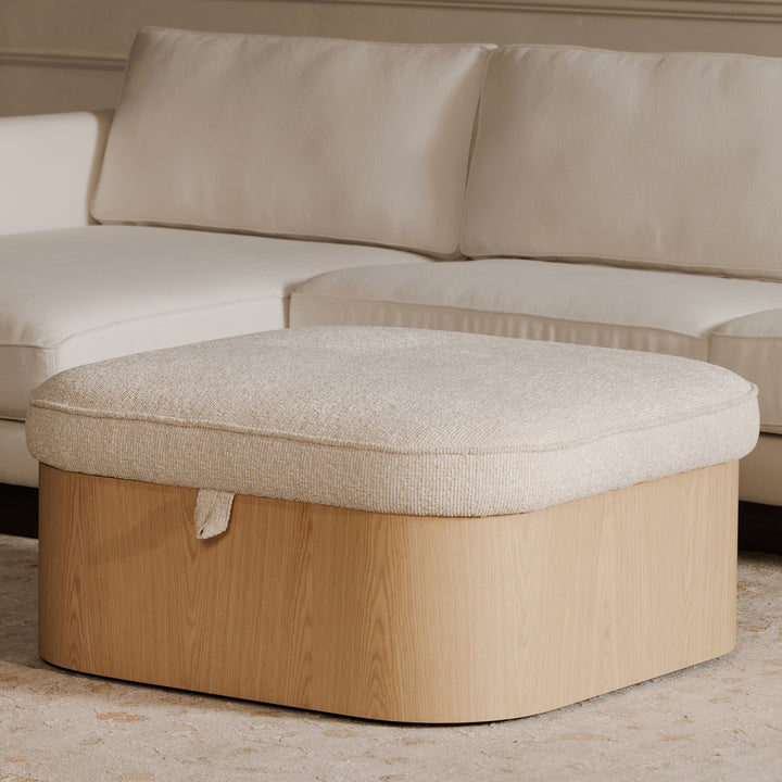 Luxe Lift Hydraulic Storage Ottoman