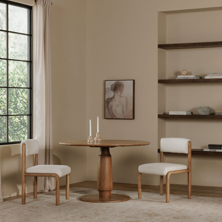 Elegant Geometric Dining Chair Duo