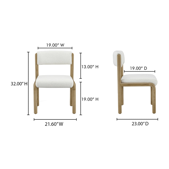 Elegant Geometric Dining Chair Duo