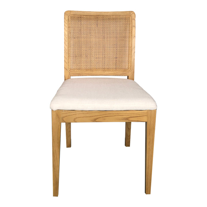 Elegant Rattan & Elm Dining Duo: Chic Comfort for Any Space
