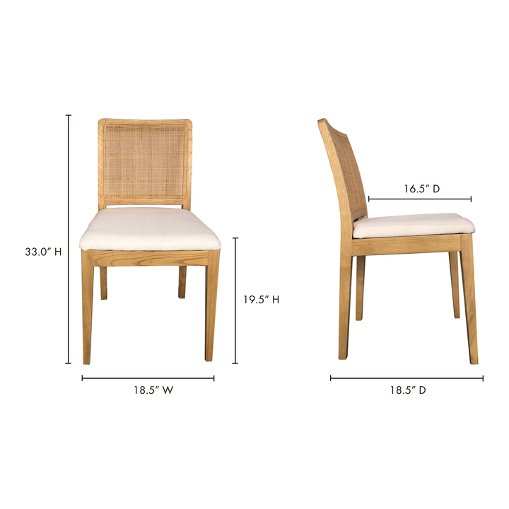 Elegant Rattan & Elm Dining Duo: Chic Comfort for Any Space