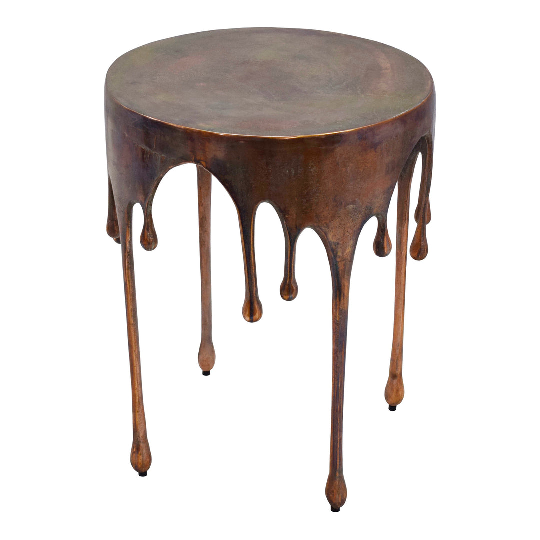 Industrial Drip Candle Side Table