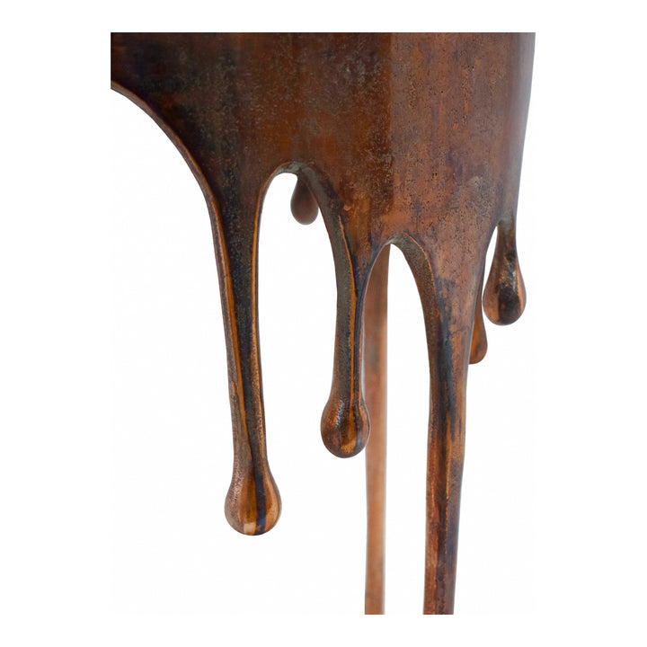 Industrial Drip Candle Side Table