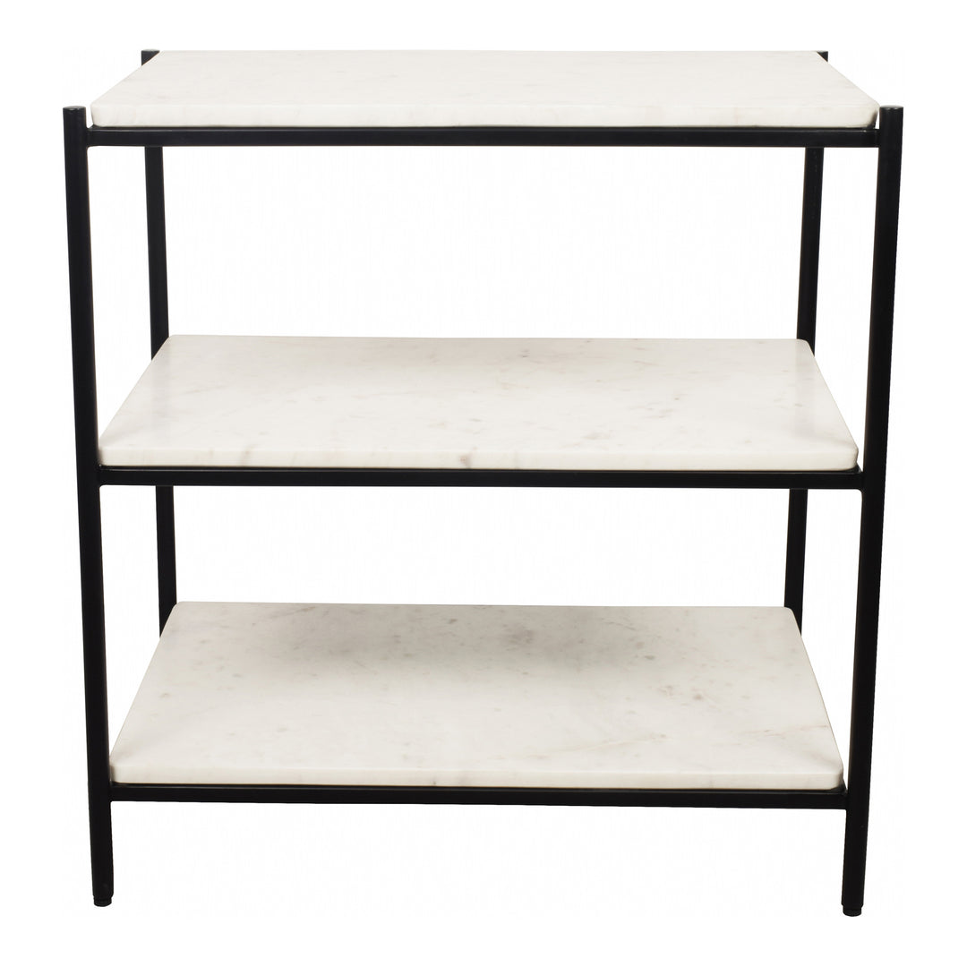 Marble & Iron Tiered Storage Shelf