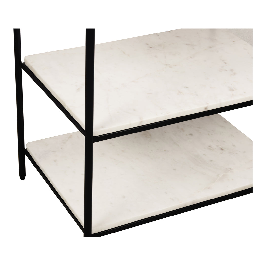Marble & Iron Tiered Storage Shelf