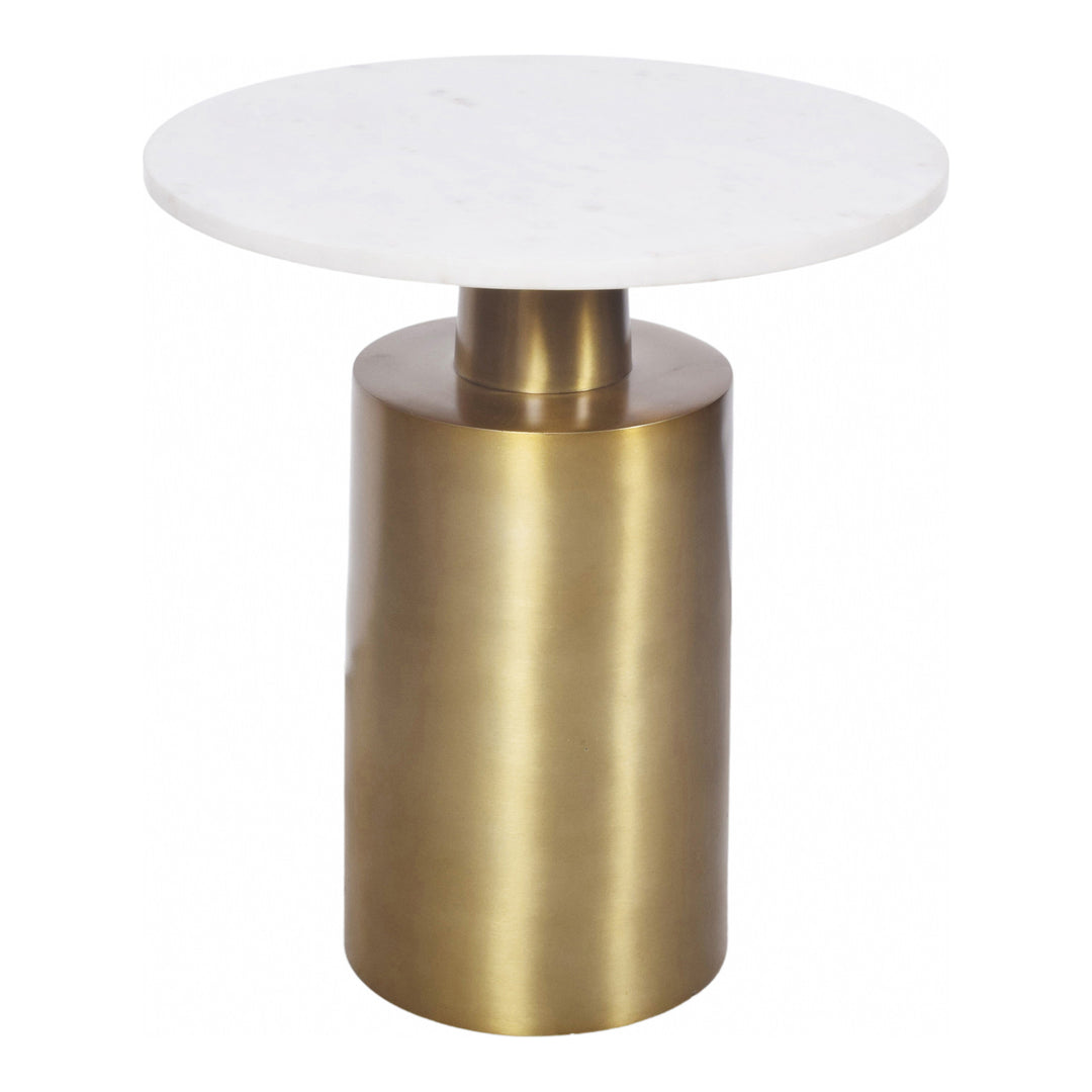 Sleek Modern Marble Pedestal Table