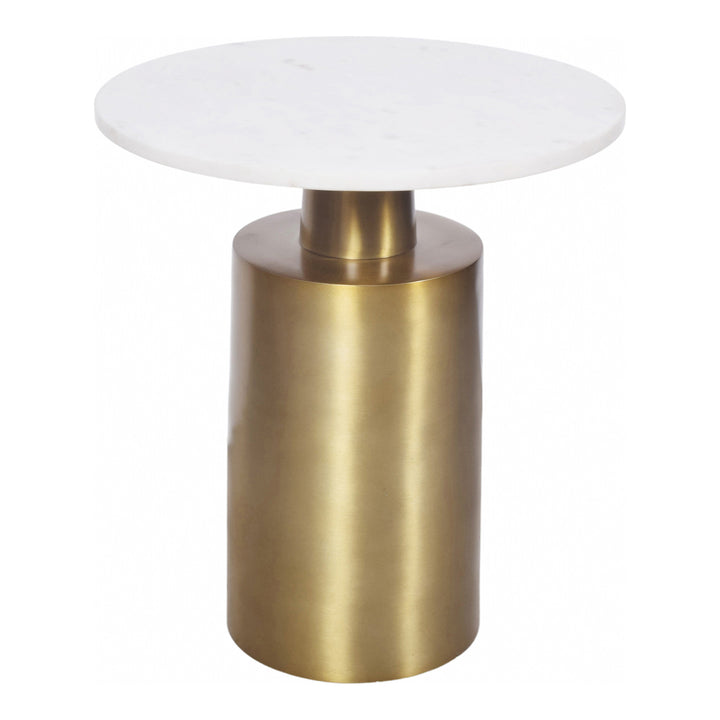 Sleek Modern Marble Pedestal Table