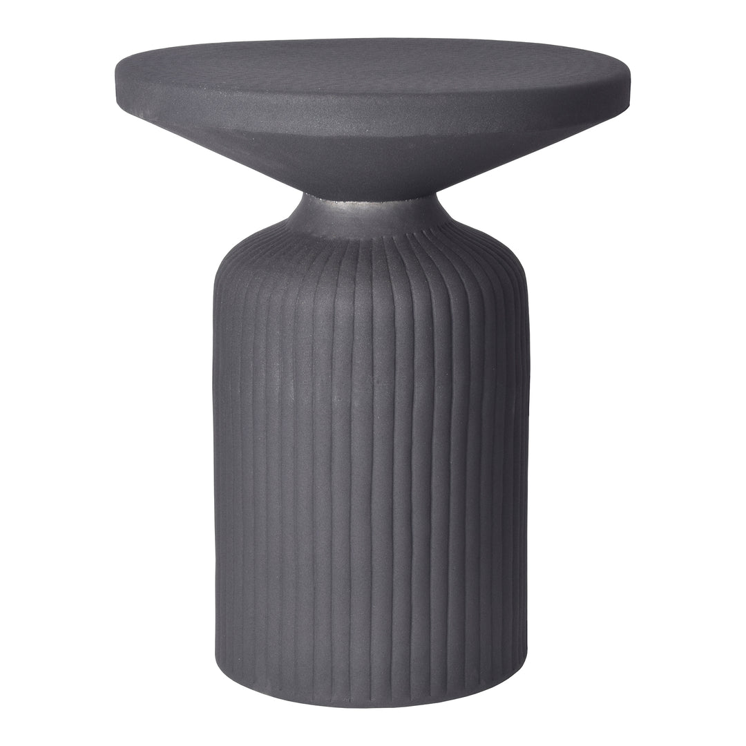 Ebony Asymmetrical Hourglass Side Table