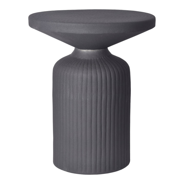 Ebony Asymmetrical Hourglass Side Table