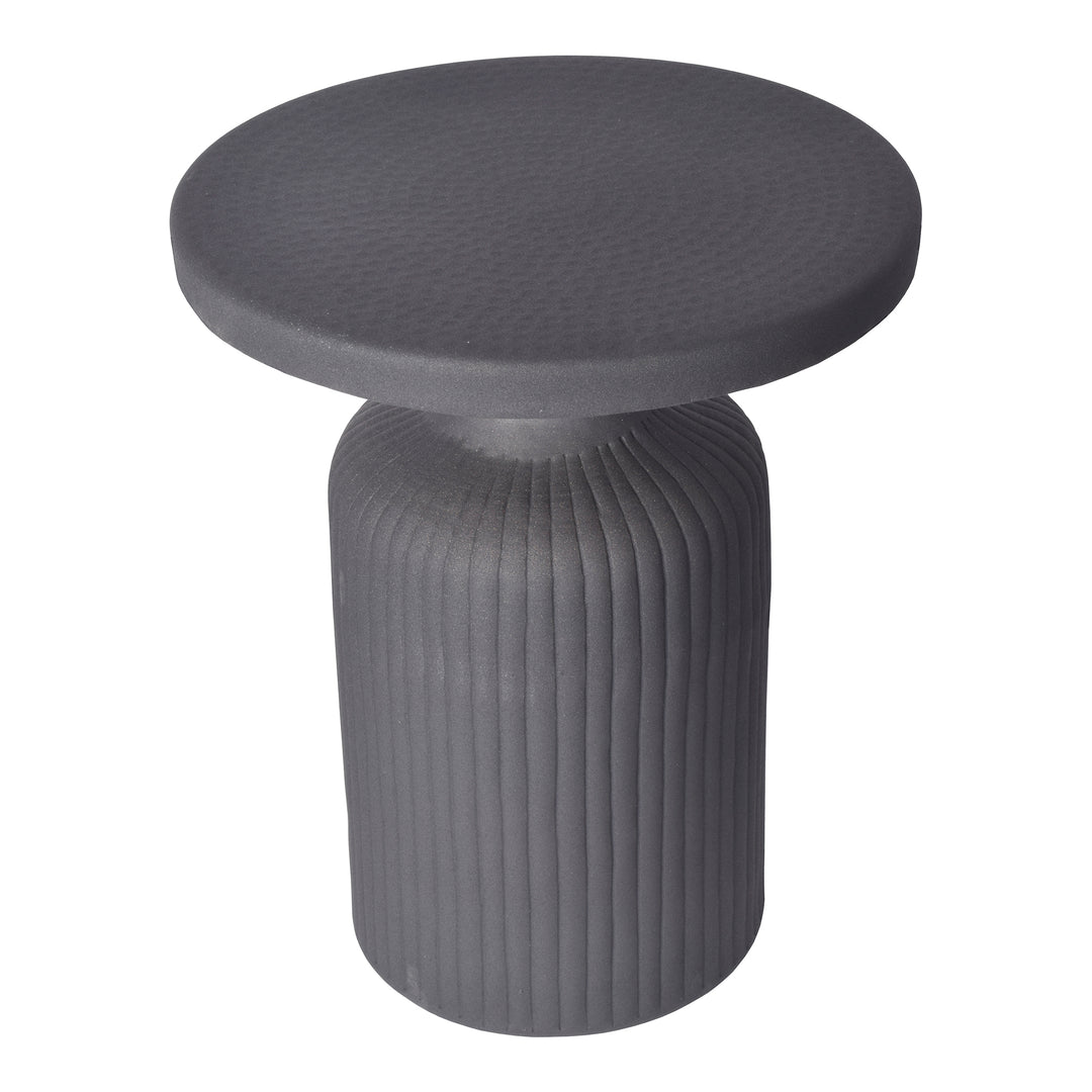Ebony Asymmetrical Hourglass Side Table