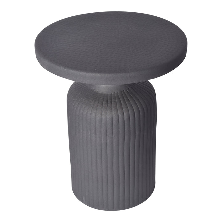 Ebony Asymmetrical Hourglass Side Table