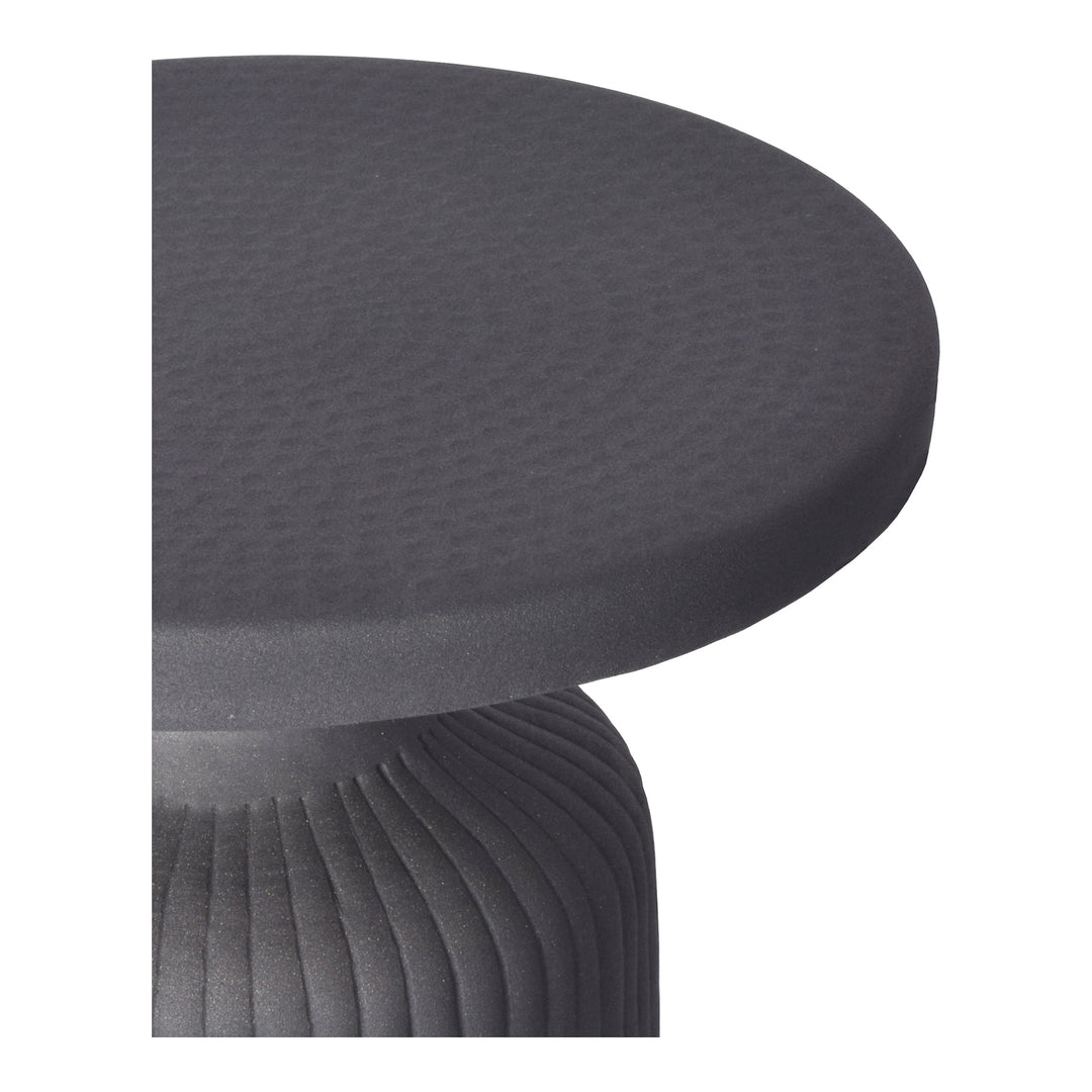 Ebony Asymmetrical Hourglass Side Table