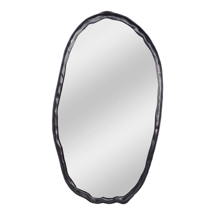 Nature-Inspired Oval Wall Mirror