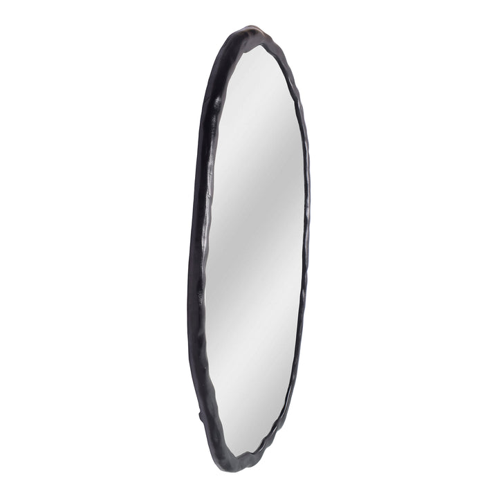 Nature-Inspired Oval Wall Mirror